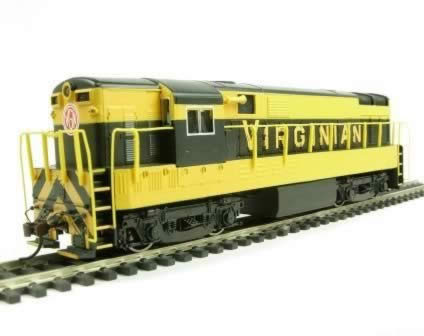Bachmann: HO Gauge: Fairbanks Morse H16-44 Diesel Locomotives Virginian (Yellow & Black)