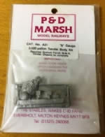 P&D Marsh: N Gauge: GWR 3,500 Gallon Tender Body Kit