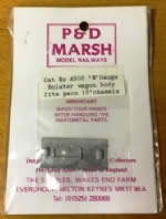 P&D Marsh: N Gauge: Bolster Wagon Body Conversion Kit