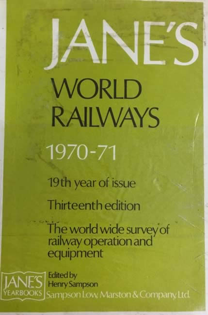 Jane's World Railways 1970-1971
