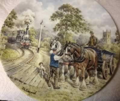 At The Crossing: Limited Edition Ceramic Plate By John Chapman Bradex 26-W90-45.6