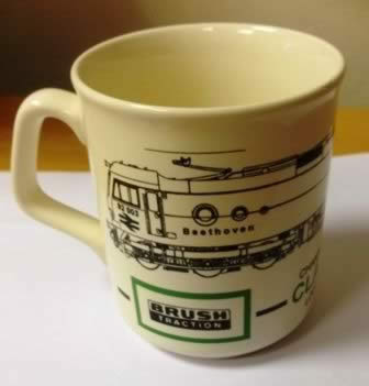 Railway Ceramics: Mug: Channel Tunnel Class 92 Locomotive, Brush Traction Mug