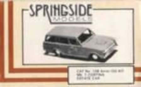 Springside: OO Gauge: Mk 1 Cortina Estate Car Kit