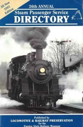 26th Annual Steam Passenger Service
