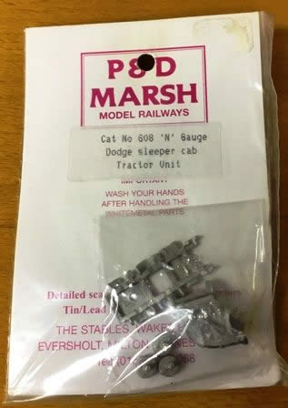 P&D Marsh: N Gauge: Dodge Sleeper Cab Unit Styling Introduced In 1980's