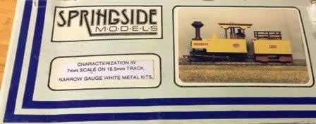 Springside: O Gauge: LAUTOKA - Engine & Tender, Characterization in 7mm Scale White Metal Kit