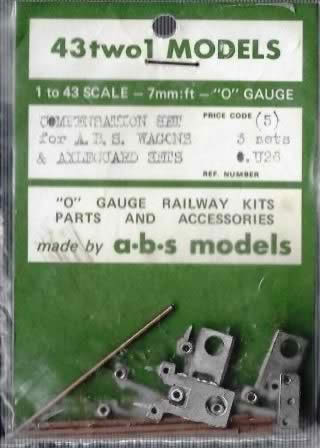 A B S Models: O Gauge: Compensations Set for ABS Wagons