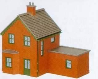 Peco: N Gauge: Manyways Lineside Kit - Station Houses, Brick Type