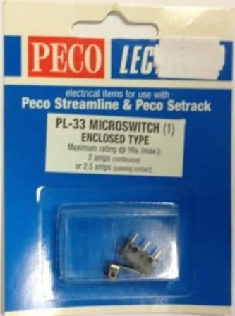 Peco: Lectrics: Microswitch, enclosed type
