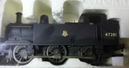 Hornby: OO Gauge: BR 0-6-OT Class 3f 47281 Locomotive (Weathered)