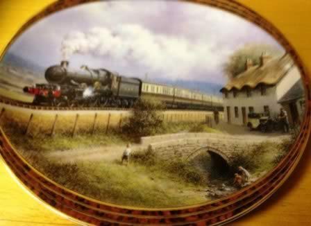 Railway Cottages. Limited edition Ceramic Plate by Don Breckon Bradex 26-D08-025.4