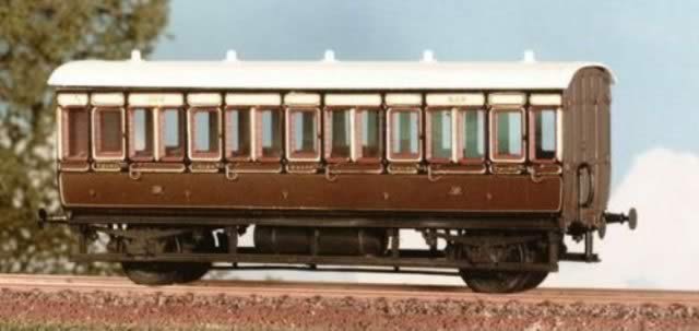 Ratio: OO Gauge: GWR 4 Wheel 3rd Class 5 Compartment Coach