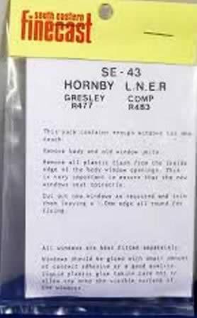 South Eastern Finecast: OO Gauge: Hornby Gresley & LNER Composite Windows