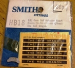 Smiths Model Components: OO Gauge: Self Adhesive Coach Boards & Loco H/board The Red Dragon