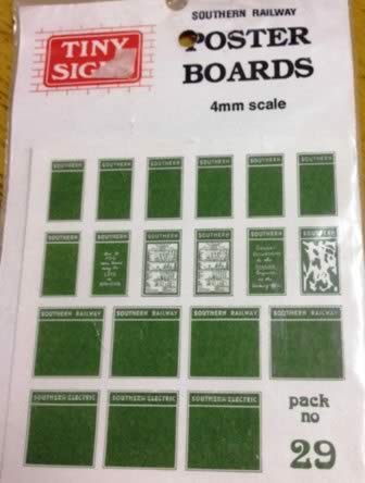 Tiny Signs: OO Gauge: Poster Boards