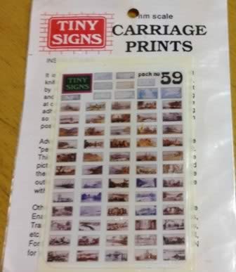 Tiny Signs: OO Gauge: Euro Posters
