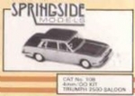 Springside: OO Gauge: Triumph 2500 Saloon Car Kit