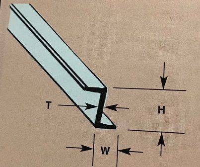 Plastruct: ZFS-6 Fineline Z Section