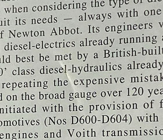 Diesel-Hydraulics In The West Country