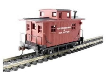 Bachmann: HO Gauge: Bobber Caboose (Greenbrier & Elk River), E-Z Track System