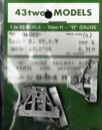 A B S Models: O Gauge: Barry Rly steel Underframe Wagon Axleguard