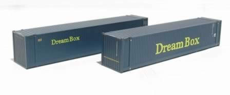Bachmann: OO Gauge: 45Ft Container (x2) 'Dream Box'