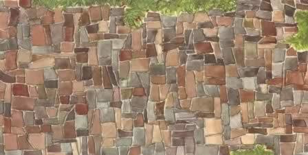 Faller: Stone Wall Decor Card