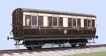 Slater's: O Gauge: GWR 4-Wheeled 1st/2nd Class Composite