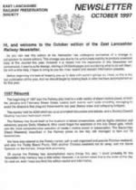 East Lancashire Railway Society Newsletter - October 1997