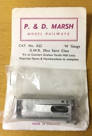 P&D Marsh: N Gauge: GWR 29xx Saint Class Conversion Kit