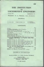 Journal Of The Institution Of Locomotive Engineers March - April 1951