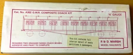 P&D Marsh: N Gauge: GWR Composite Coach Kit