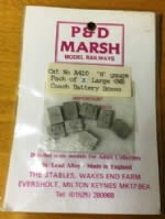 P&D Marsh: N Gauge: Large GWR Coach Battery Boxes