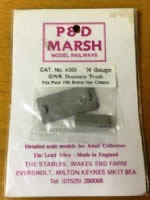 P&D Marsh: N Gauge: GWR Type Shunters Truck Conversion Kit