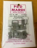 P&D Marsh: N Gauge: LMS Stanier 20 Ton Brake Van Conversion Kit