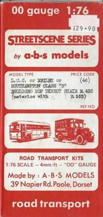 A B S Models: OO Gauge: L.C.C. Or Fexley or Southampton Class 