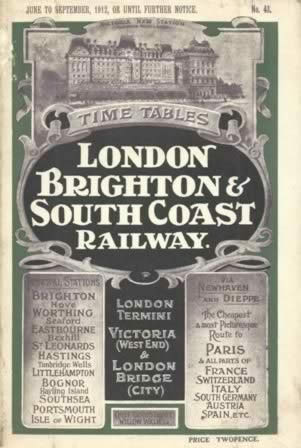 London, Brighton And South Coast Railway Timetables (P/B)