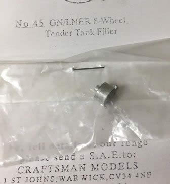 Craftsman: OO Gauge: LNER 8 Wheel Tender Tank Filler