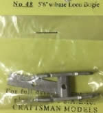 Craftsman: OO Gauge: General: 5'6'' Wheelbase Loco Bogie