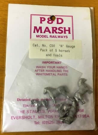 P&D Marsh: N Gauge: Horses And Foals