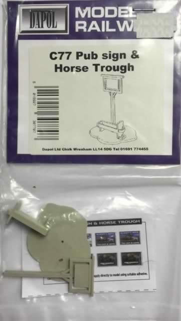 Dapol: OO Gauge: Pub sign and horse trough kit
