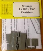 C-Rail: N Gauge: 1 X 20ft x 8'6