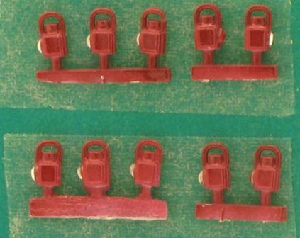 Springside: OO Gauge: Midland Head & Tail Lamps (Maroon)