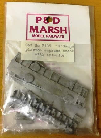 P&D Marsh: N Gauge: Plaxton Supreme Coach Introduced 1975