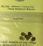 Craftsman: OO Gauge: Axlenut Covers For 14mm Romford Wheels