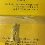 Craftsman: OO Gauge: LMS Ivatt 4-6-0 Balance Weight Set