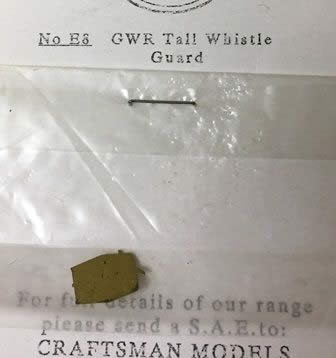Craftsman: OO Gauge: Tall Whistle Guard