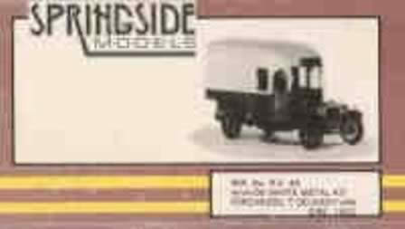 Springside: OO Gauge: Ford Model 'T' Delivery Van Kit