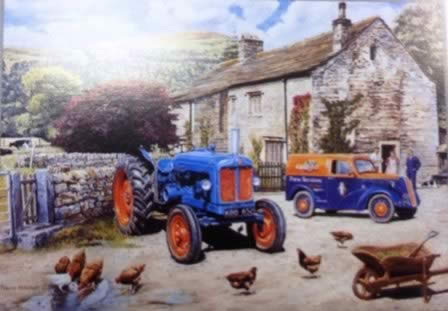 Rothbury: Framed Picture: Fordson Major First Service by Trevor Mitchell