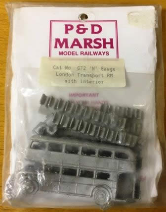 P&D Marsh: N Gauge: RM Double Decker Bus Introduced 1958